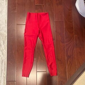 Alo Red High-Waisted Leggings